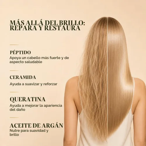 Vista 5 de SUNATORIA - Mascarilla de vidrio para el cabello, tratamiento de reparación Marrón