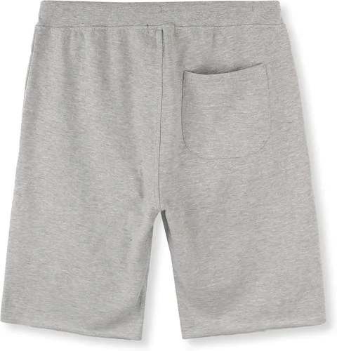 Vista 2 de Shorts casuales para hombre de algodón suave y elástico con forro polar y bolsillos para gimnasio