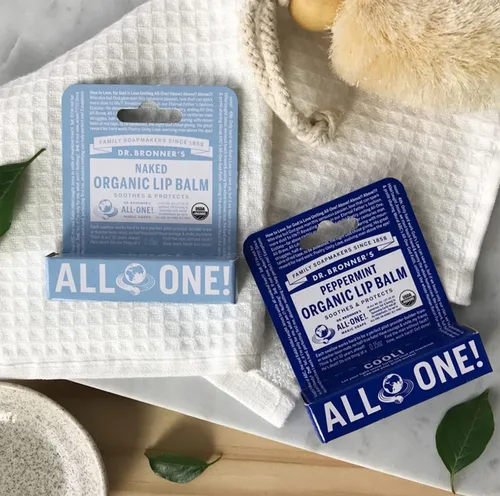 Vista 2 de Dr. Bronner's Bálsamo Labial Orgánico - Natural - 0.15 oz
