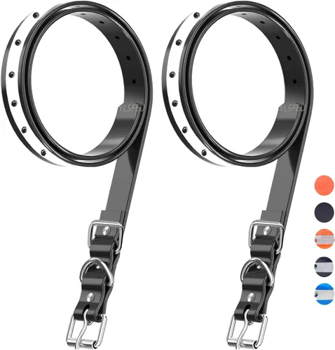 Vista 14 de Correa de collar para perros ETPET para la mayoría de receptores de collar de entrenamiento electrónico: Correa de TPU para mascotas, ajustable