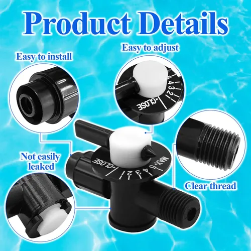Vista 3 de R172060 Válvula de control de 1/4 pulgada con tuerca apta para alimentador automático del arco iris Compatible con alimentador automático
