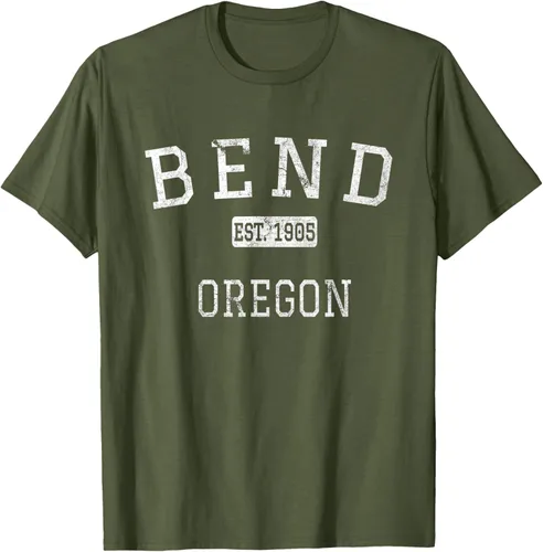 Vista 54 de Bend Oregon OR Camiseta vintage, Negro