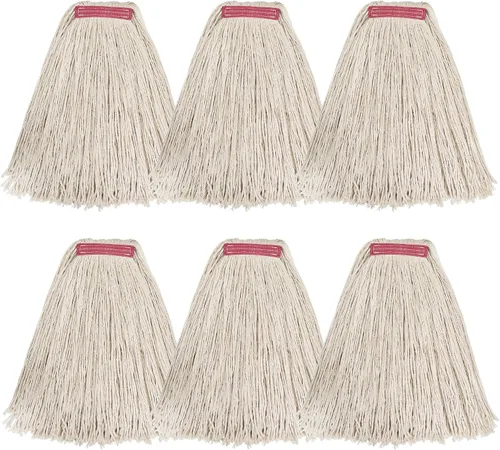 Vista 16 de Matthew Cleaning - Paquete de 3 trapeadores de algodón de 16 onzas, cuerda abierta de algodón, recambios de cuerda resistente, mezcla universal