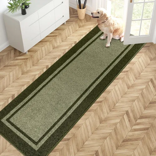 Vista 24 de PURRUGS Tapete para puerta con atrapamiento de suciedad, 20 x 32 pulgadas, antideslizante, lavable a máquina, tapete de entrada, tapete para puerta