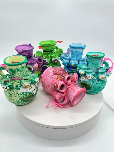 Vista 4 de COMBO DE 6 PIEZAS MINI JARRA CON TARRITOS, PARA REGALO, CENTRO DE MESA, CELEBRACION DE CUMPLEANOS UTILES PARA PONER AGUA, TRAGOS DE LICOS ORIGINALES