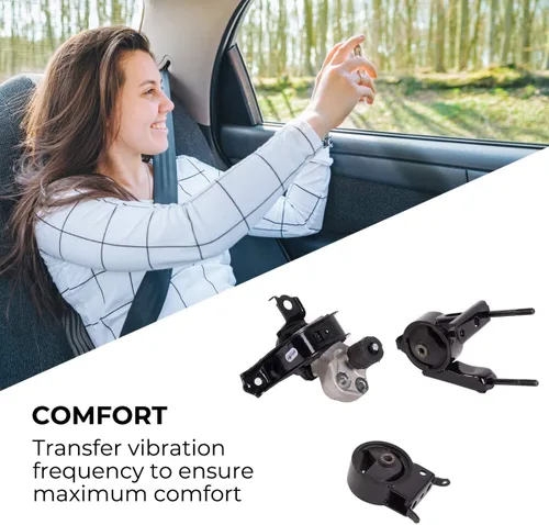 Vista 2 de Compatible con Toyota Echo 2000-2005 2004-2006 Scion xA xB 1.5L Motor de transmisión automática Kit de montaje de motor A7288 A7228 A7260
