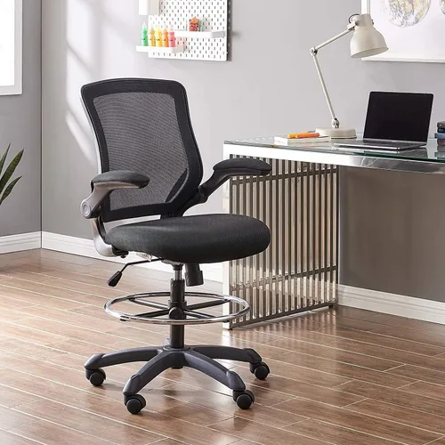 Vista 15 de Silla giratoria Modway Veer, Negro