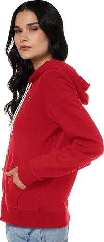 Vista 4 de Tommy Hilfiger Zip-up Hoodie Classic Sweatshirt for Women with Drawstrings and Hood