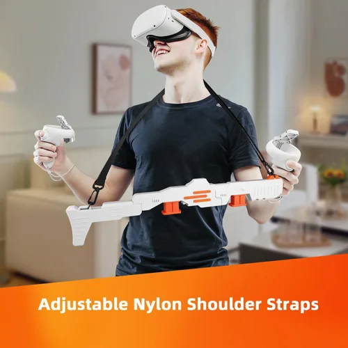 Vista 3 de Tyasoleil VR Handle Accessories for Meta Quest 2 & 3, Humanized Weighted Gun Stock for Oculus Quest 2 & 3, Enhance Control Feel, Realistic FPS