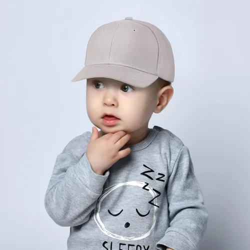 Vista 5 de Trendy Apparel Shop Gorra de béisbol ajustable estructurada de tamaño de bebés llanos