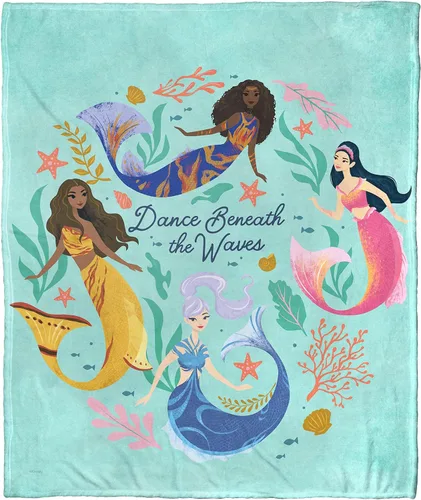Vista 8 de Northwest Little Mermaid/Ariel - Manta de seda táctil, 50 x 60 pulgadas, Hijas Tritón