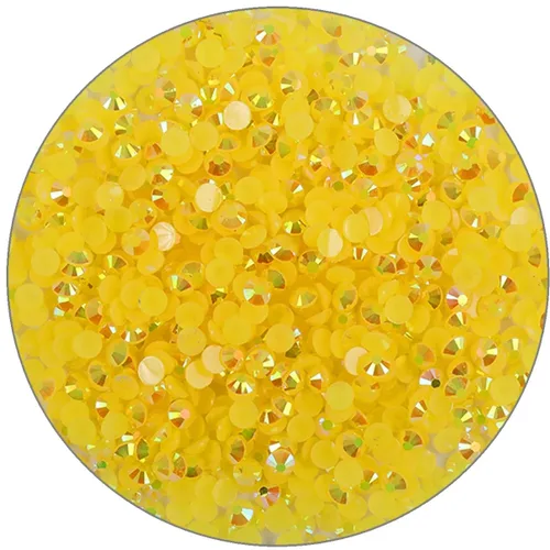 Vista 12 de 3000 piezas de diamantes de imitación de parte posterior plana SS6/2 mm de vidrio transparente AB, gemas redondas de cristal para arte de uñas