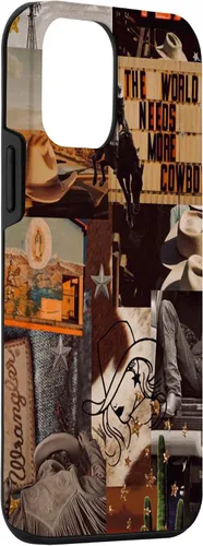 Vista 3 de Funda para iPhone 12 Mini Cowgirl Collage Retro Howdy Giddy up Western Boho Cowboy Fun Case