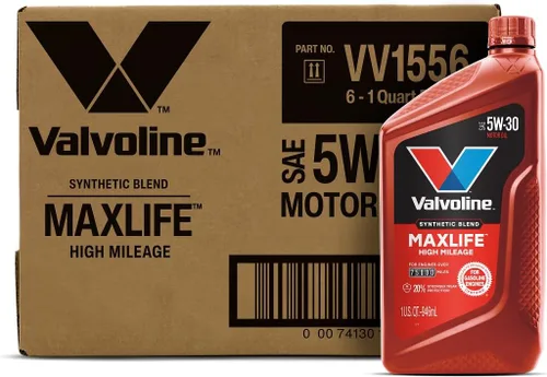 Vista 14 de Valvoline - Aceite de alto millaje 150 K con MaxLife Plus Technology, SAE 5W-20, 1 cuarto de galón