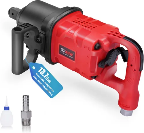 Vista 14 de XIIW Llave de impacto angular de 1/2 pulgada, par máximo de 910 pies-libras, diseño compacto y ligero de 3.63 lb, pistola de aire de impacto mini