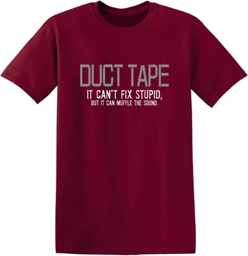 Vista 18 de Duct Tape It Can't Fix Stupid But It Can Muffle The Sound T Shirt Negro