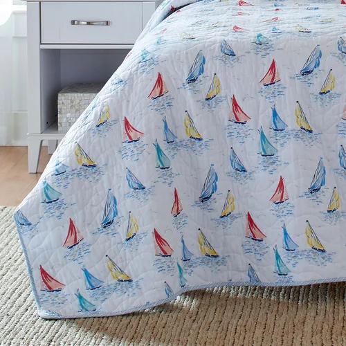 Vista 7 de Laura Ashley Home - Colección Ahoy - Juego de edredón - 100% algodón, reversible, ligero y transpirable, prelavado para mayor suavidad, King