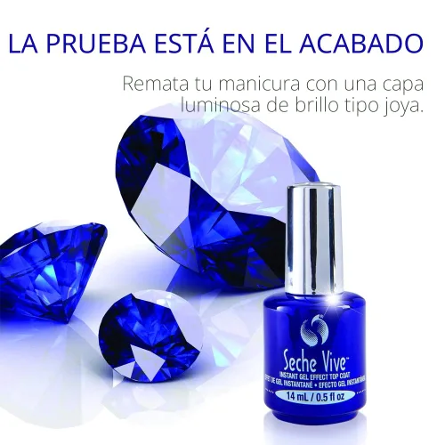 Vista 3 de Seche Vive Recubrimiento superior con efecto de gel, 0.5 oz