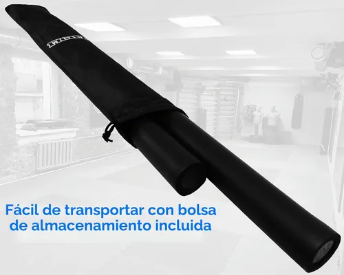 Vista 5 de Juego de 2 palos acolchados de espuma con bolsa de transporte para equipo de artes marciales