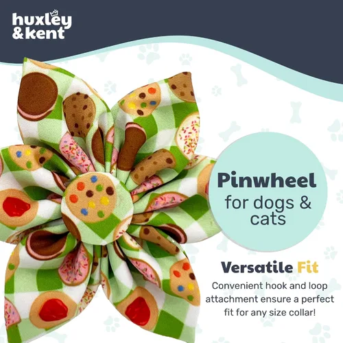 Vista 8 de Huxley & Kent Lazo de collar de molinete para perros y gatos, monstruo de galletas, pequeño