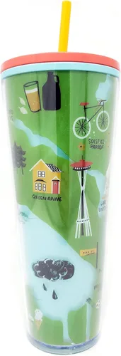 Vista 3 de Starbucks Seattle Local Collection - Vaso de vaso frío Venti de 24 onzas