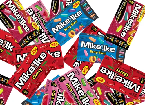 Vista 7 de Mike & Ike - Paquete variado de dulces masticables Berry Blast, Tropical, Sandía, Cereza, 0.78 onzas (paquete de 24)
