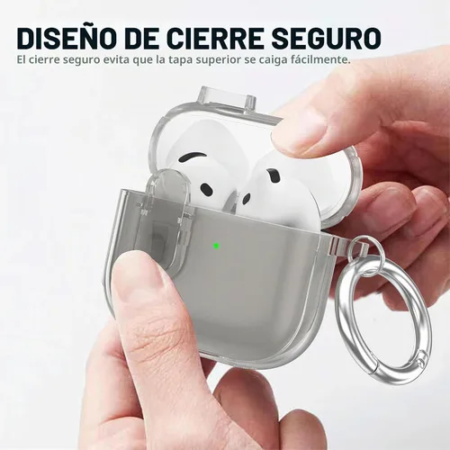 Vista 2 de Funda de protección contra caídas para AirPods Pro 2 con kit de limpieza B-Negro