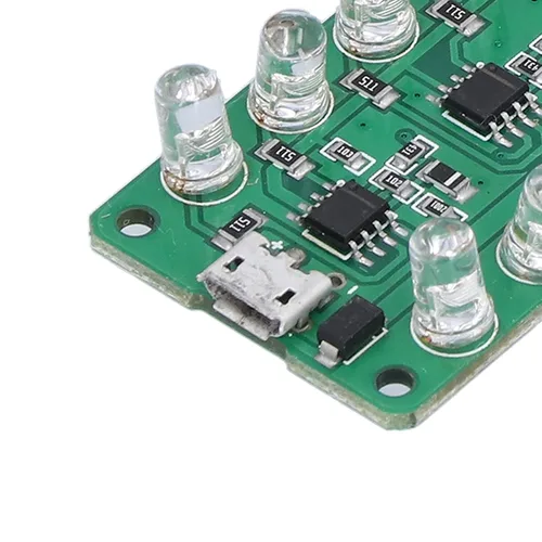 Vista 5 de LED VU Medidor de Nivel de Audio Indicador Control de Voz 5V-12V Ritmo Musical Visualizador Protección de Polaridad Inversa