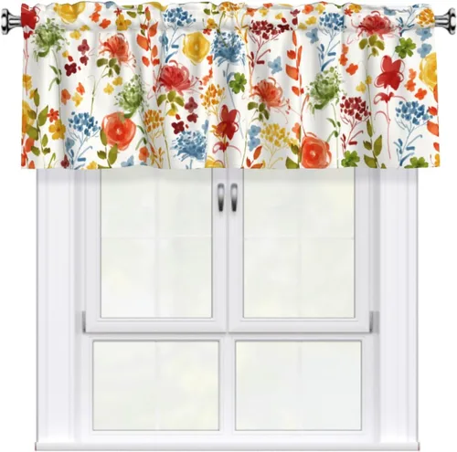 Vista 63 de Cenefa de estrella del oeste de Texas para ventana, rústica, granja, granero, cocina, cenefa de ventana rural vintage con bolsillo para barra