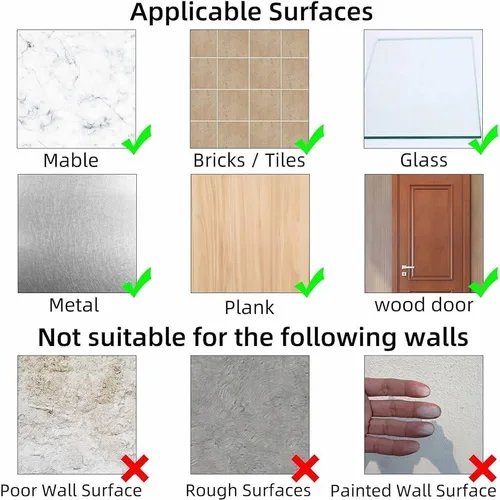 Vista 6 de Soporte para Llaves de Pared para Decoración de Campista – Sin Taladro Sin Agujeros, Soporte Adhesivo de Montaje en Pared para Llaves y Accesorios