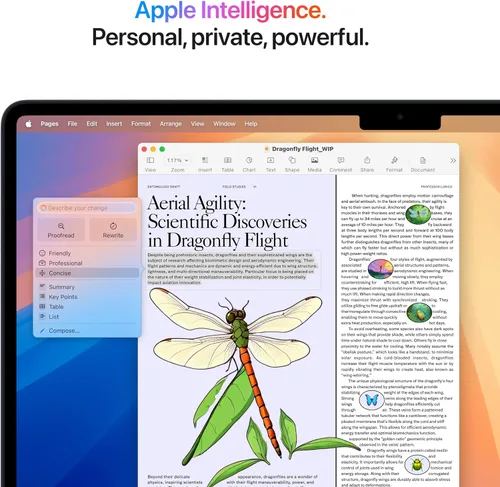 Vista 3 de Apple MacBook Air 2025 con chip Apple M4 (15 pulgadas, 16 GB de Memoria Unificada, 256 GB SSD de almacenamiento) (QWERTY inglés) Negro medianoche