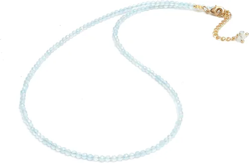 Vista 15 de Gempires - Gargantilla de cristal curativo hecha a mano, hipoalergénica, chapada en oro de 18 pulgadas, elegante joyería de uso diario