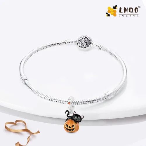 Vista 38 de LNQOBU Happy Life - Colgante para pulseras de abalorios, plata de ley 925 para mujer (con un espaciador de cuentas)