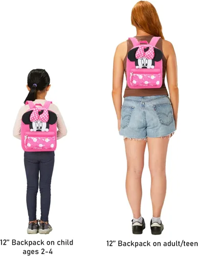 Vista 6 de Minnie Mouse - Mini mochila para mujeres y niños, paquete de 12 pulgadas +