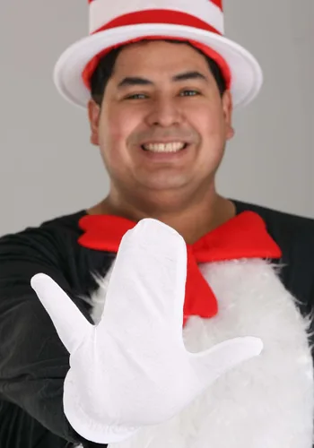 Vista 8 de elope Dr. Seuss El gato en el sombrero de lujo disfraz para adulto Plus, Multicolor