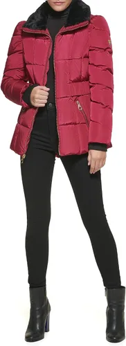 Vista 17 de GUESS Chaqueta acolchada de peso medio para mujer Cinturón negro.