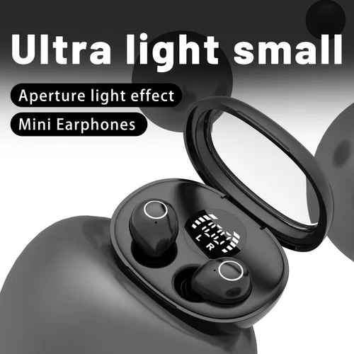 Vista 7 de Mini auriculares inalámbricos invisibles Bluetooth 5.4 en auriculares de Negro