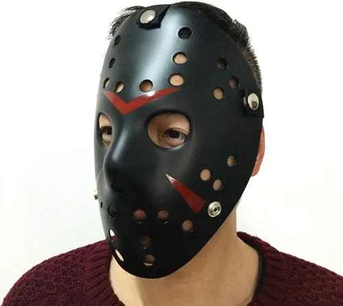 Vista 3 de Leprato Máscara de terror de Halloween, fiesta de máscaras, disfraz de cosplay