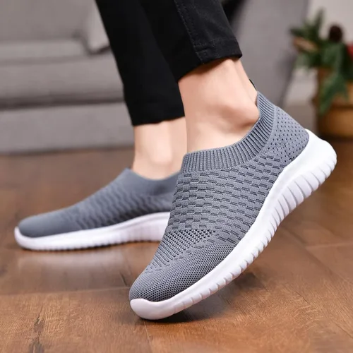 Vista 3 de Konhill - Zapato deportivo para caminar, ligero, deportivo, informal, para gimnasio, sin cordones, para mujer