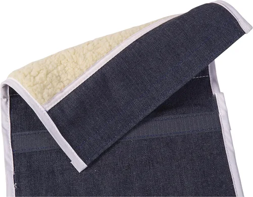 Vista 3 de DMI Almohadillas para brazos para silla de ruedas, bolsa para reposabrazos de silla de ruedas, denim, par de 2