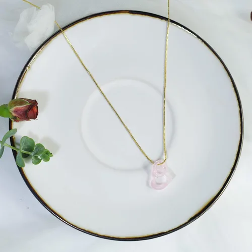 Vista 4 de Jade Necklace for Women, Love Heart Stone Pendant Necklace Handmade Crystal Jewelry,18K Gold Plated Adjustable Natural Choker Necklace Good Luck