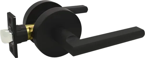 Vista 10 de Nuk3y Thor Series Slim Round Modern Contemporary (cerrojo de seguridad [cilindro único], negro mate)