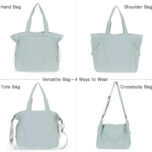 Vista 3 de ASLABCREW Bolsa de mano para mujer, 18L con cincha lateral con correa ajustablebolsa de mano extra, bolsa de hombro ligera