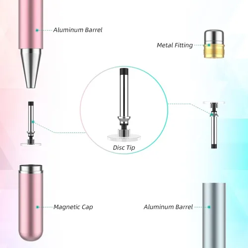 Vista 4 de Lápiz capacitivo para pantalla táctil, paquete de 4 lápices capacitivos universales para iPad pro/iPhone/tabletas Android y todas las pantallas