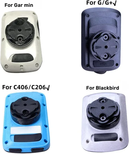 Vista 2 de Kit de inserción de adaptador de montaje GPS para computadora de bicicleta, cubierta trasera giratoria compatible con Gar min Edge 500/530/1050