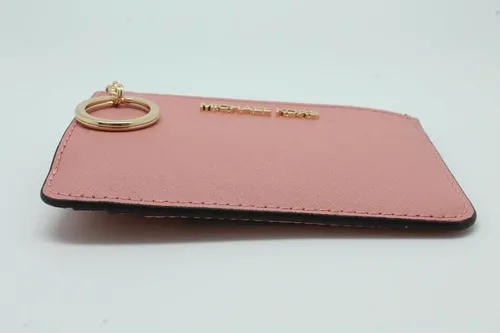 Vista 4 de MICHAEL KORS JET SET VIAJE PEQUEÑO POUCH TOP ZIP MONEDA CON PORTABIDE CARTERA DE PIEL PRIMROSE, Small 3