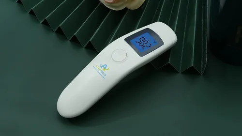Vista 9 de Termómetro digital infrarrojo para la frente y la arteria temporal, sin contacto, de grado médico y hospitalario, con funda