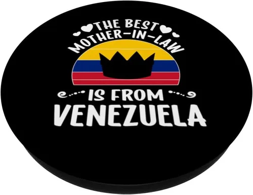 Vista 2 de La mejor suegra es Venezolana Venezuela Día de la Madre PopSockets intercambiable PopGrip