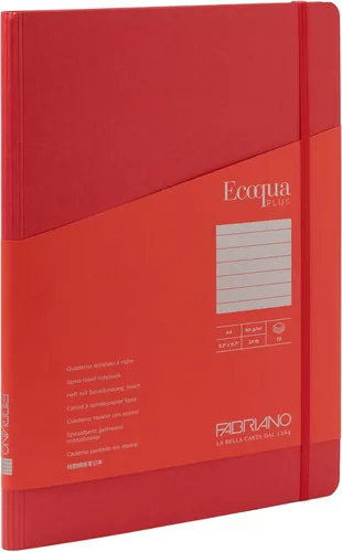 Vista 29 de Fabriano Ecoqua Plus - Cuaderno oculto en espiral, 8.3 x 11.7 pulgadas, A4, punteado, negro