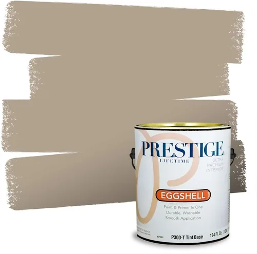 Vista 17 de PRESTIGE Pinturas Pintura Exterior e Imprimación en Uno, 1 Galón, Mate, Combinación Comparable de Sherwin Williams* Black Magic* SW6991-PCM